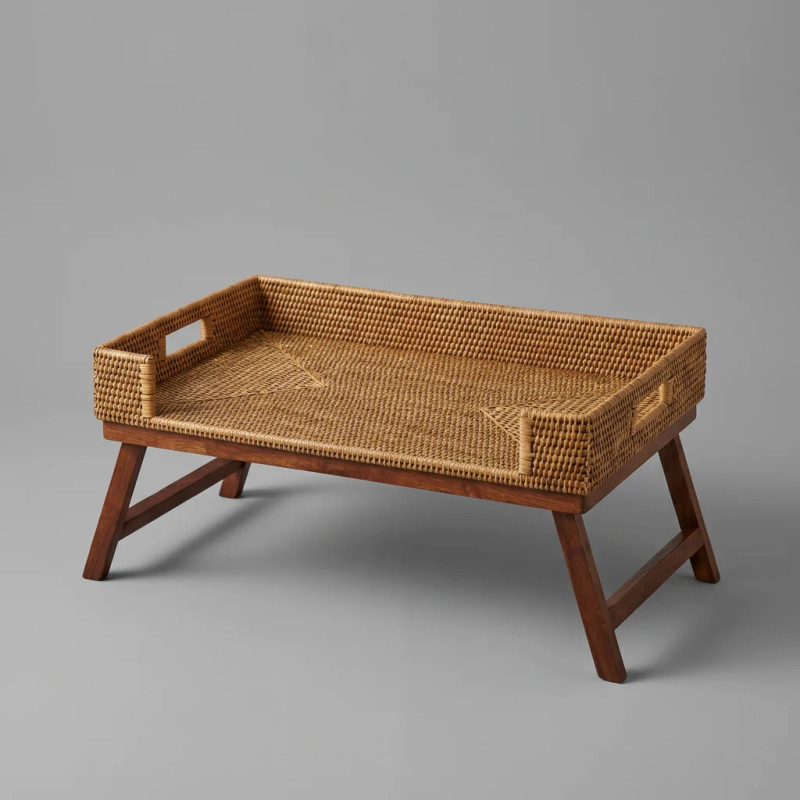 Bandeja de Rattan – Elegância para seu Café da Manhã na Cama