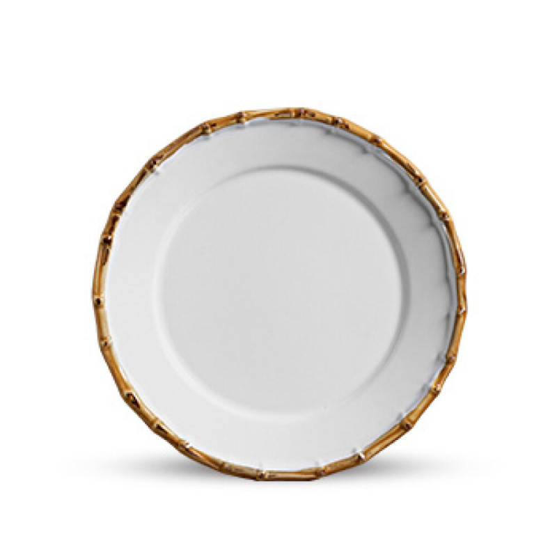 JOGO DE PRATOS BAMBOO EM PORCELANA PARA JANTAR (10 PÇS )