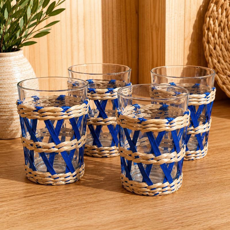 Conjunto de Copos Amazonia DOF Azul (4 Peças)