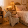 Cesto Decorativo Infantil Unicórnio em Rattan