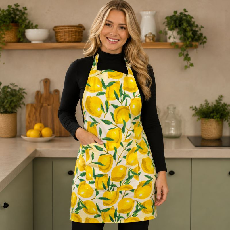 Avental Lemon Garden Elegance – ISHELA