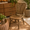 Cadeira Ishela em Rattan Natural Artesanal
