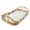 Bandeja Riviera em Rattan Natural Branco