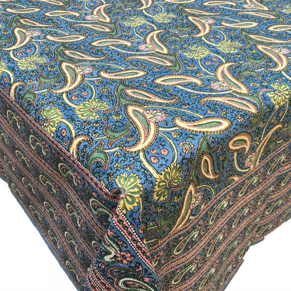 Toalha de Mesa Paisley Imperial Azul