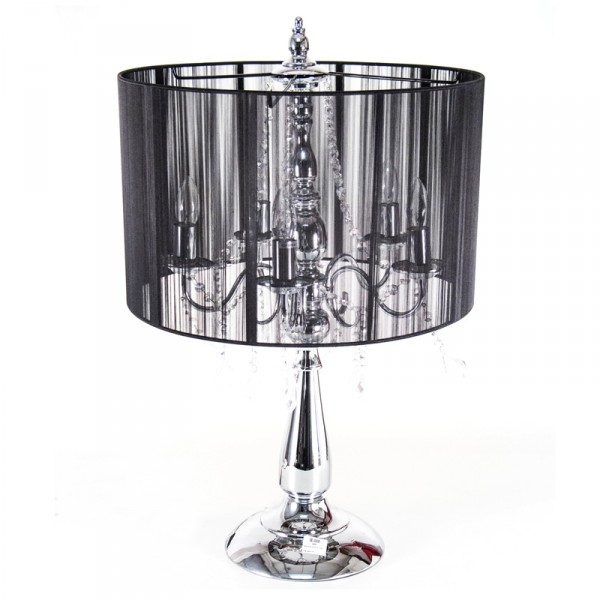 Abajur Crystal Noir – Elegância Escultural