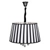 Lustre Ishela Luxo Branco e Preto