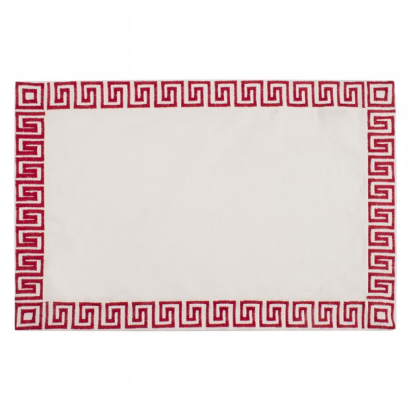 Jogo Americano Nobre Vermelho 12 Peças