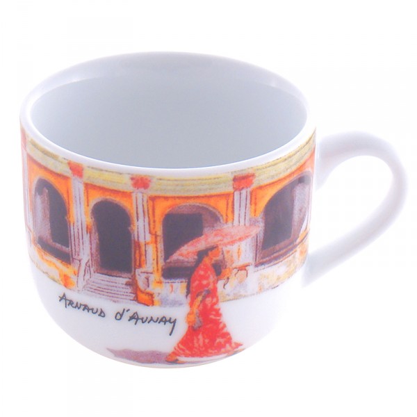 Jogo de 6 pçs de Xícara e Pires Caminho das Índias