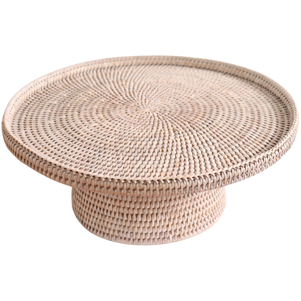 Ishela Rattan Porta Bolo Maior Branco