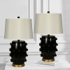 Abajur Berlin Preto – Elegância Escultural para Ambientes Sofisticados