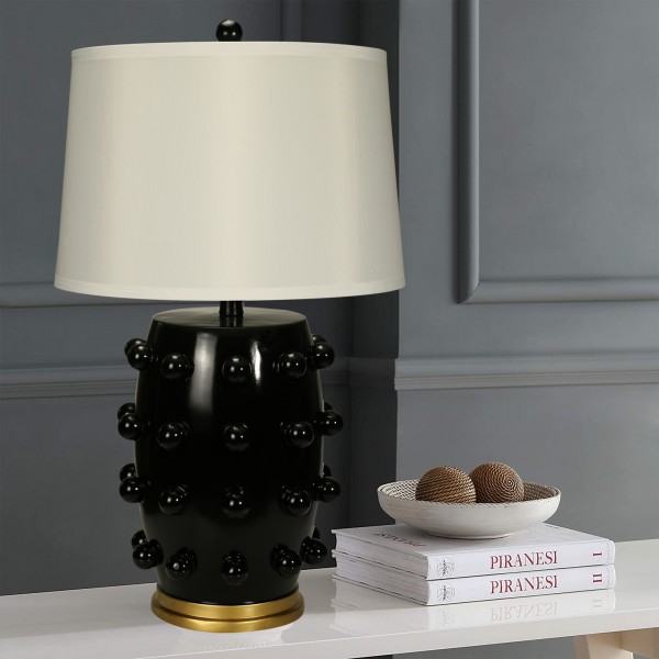 Abajur Berlin Preto – Elegância Escultural para Ambientes Sofisticados