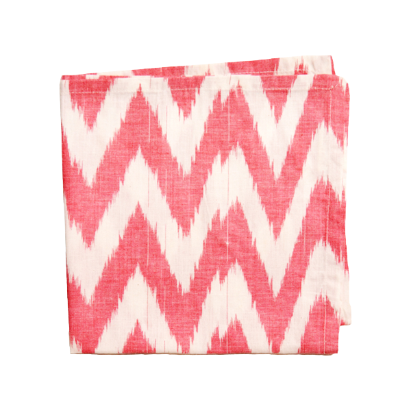 Guardanapo de Algodão Ikat Vermelho  ( 12 Unidades )