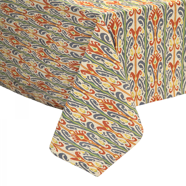 Toalha de Mesa Ikat Mediterrâneo