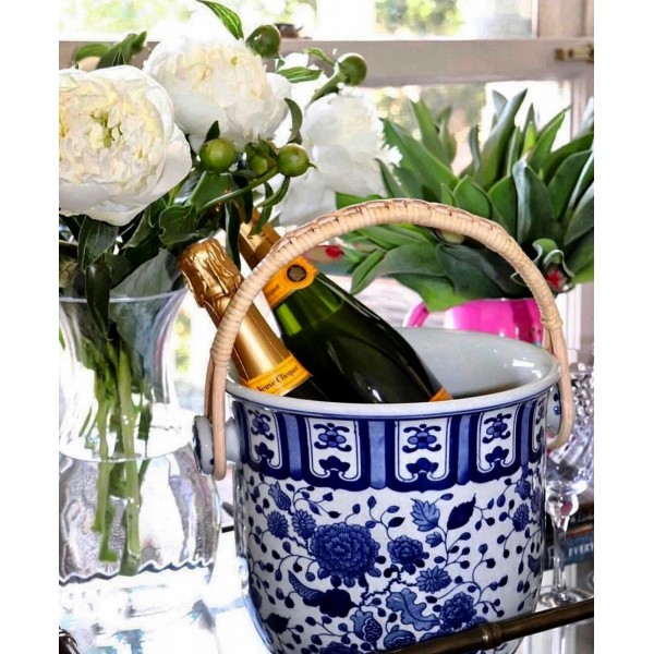 Balde de Gelo Chinoiserie Bleu