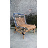 Poltrona Lounge da Ishela em Rattan Natural – Conforto e Elegância Atemporal