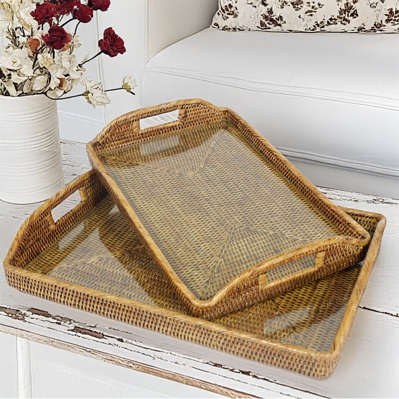 Bndeja Morning Tray com VIdro